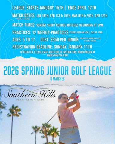 Spring 2026 Junior Golf SC League